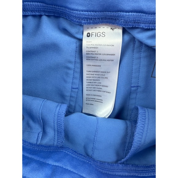 FIGS‎ Zamora Jogger Scrub Pants XXS Blue Technical Collection Women's - Picture 4 of 8